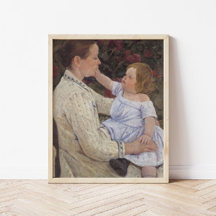 Poster La caresse de l'enfant   Mary Cassatt