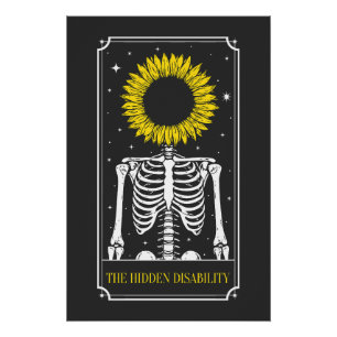 Poster La carte de tarot de sensibilisation au handicap c