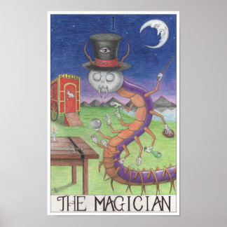 Poster La carte de tarot du Magicien