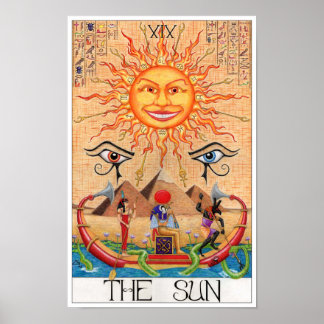 Poster La carte de tarot du Soleil
