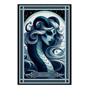 Poster La carte Lamia Tarot