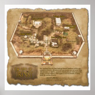 Poster La carte officielle de la ville de Trinst