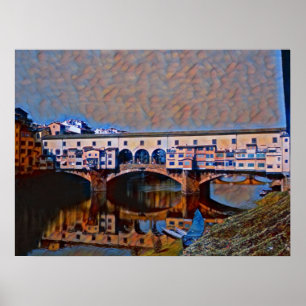 Poster La carte Ponte Vecchio