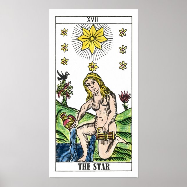 Poster La carte Star Tarot (Devant)