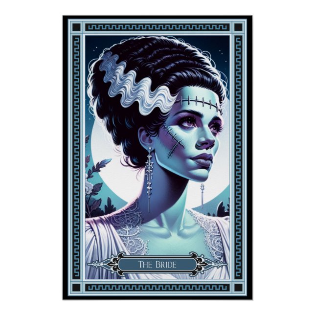 Poster La carte Tarot de la mariée de Frankenstein (Devant)