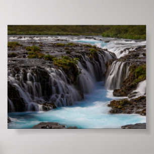 Poster La cascade de Bruararfoss en Islande