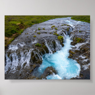 Poster La cascade de Bruararfoss en Islande