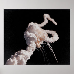Poster La catastrophe de provocateur de navette spatiale