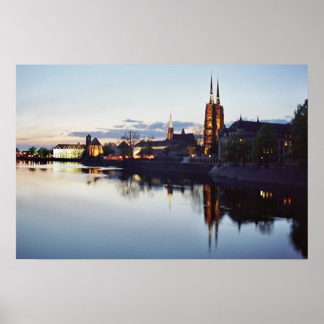 Poster la cathédrale de Wroclaw (Devant)