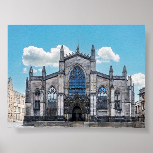 Poster La cathédrale Saint-Gilles d'Édimbourg (Devant)