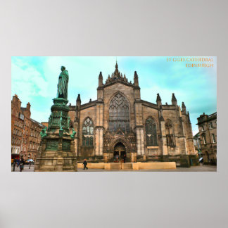 Poster la cathédrale st giles d'edinburgh
