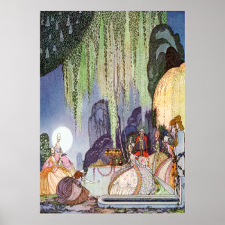 Poster La Cendrillon de Kay Nielsen au bal