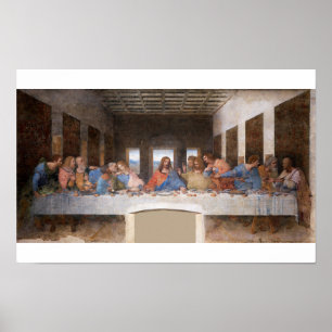 Poster La Cène de Léonard de Vinci (1495-1498)