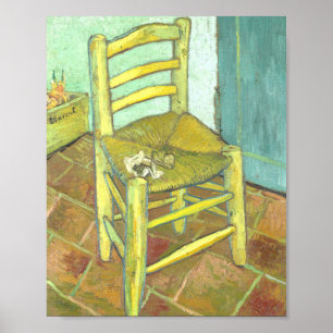 Poster La chaise de Vincent van Gogh (1888) 