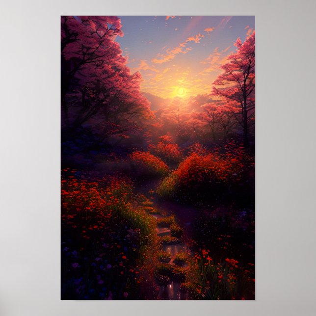 Poster La Chaleur de l'Embrace de la Forêt (Devant)