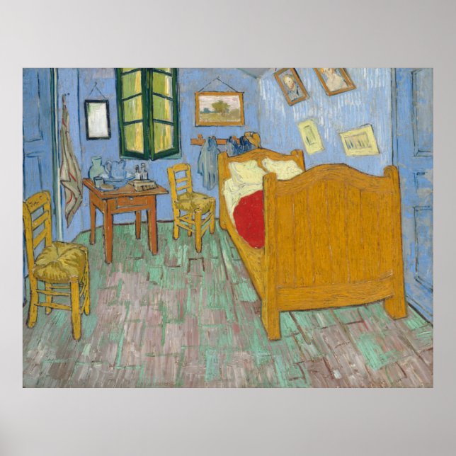 Poster La chambre à coucher de Vincent Van Gogh (Devant)