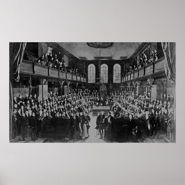 Poster La Chambre des communes, 1833 (Devant)