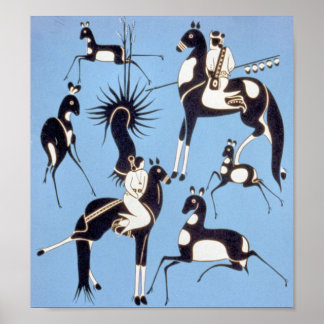 Poster La chasse à l'antilope