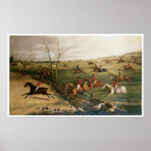 Poster La chasse à Oakley, Henry Thomas Alken