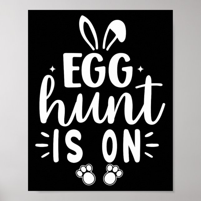 Poster La Chasse Aux Oeufs Est Drôle Le Jour De Pâques La (Devant)