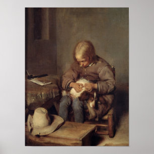 Poster La chasse aux puces c.1655