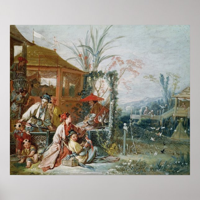 Poster La chasse chinoise, c.1742 (Devant)