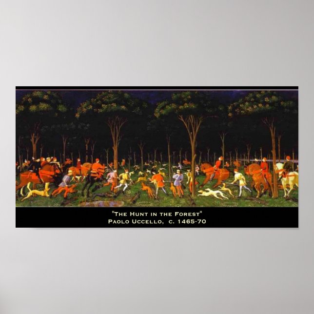 Poster La chasse dans la forêt (Devant)