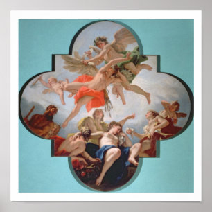 Poster La Châtiment de Cupidon (huile sur toile)