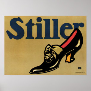 Poster LA CHAUSSÉE DE STILLER Deutsch Sachplakat Lucien B