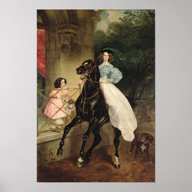 Poster La Cheval, Portrait de Giovanina (Devant)