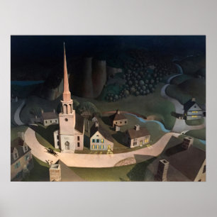 Poster La chevauchée nocturne de Paul Revere de Grant Woo