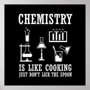 Poster la chimie est comme la cuisine
