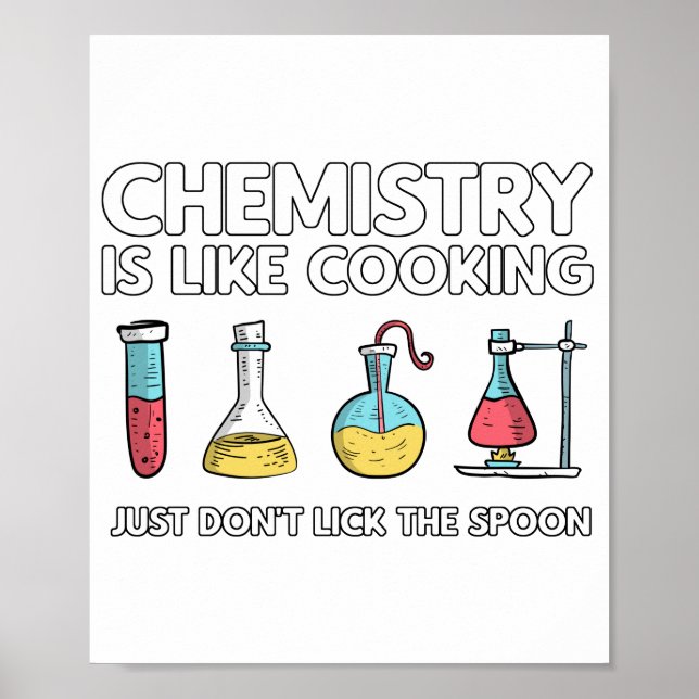 Poster La chimie est comme la Cuisine (Devant)