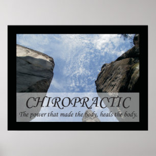 Poster La chiropractie guérit les énonciations de