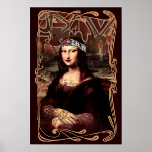Poster La Chola Mona Lisa