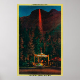 Poster La chute du feu de Glacier Point