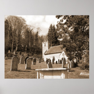 Poster La cimetière Ecosse de lieu de repos