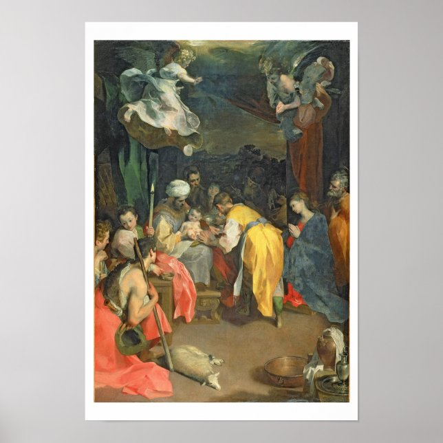 Poster La circoncision du Christ, 1590 (huile sur toile) (Devant)