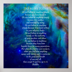 Poster La citation de Bouddha ne croient pas des