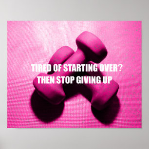 Poster La citation de motivation de séance d'entraînement