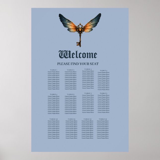 Poster La Clé de l'Éternité – Ailes Steampunk (Devant)