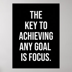 Poster La Clé Est Le Ciblage - Motivationnel