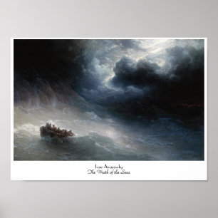 Poster La colère du paysage marin d'Ivan Aivazovsky de