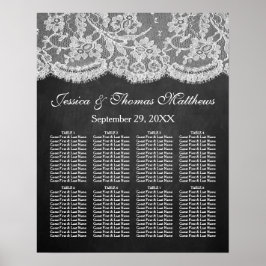 Poster La collection de Mariages Chalkboard & Lace