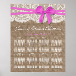 Poster La collection de Mariages Rustic Rose Bow Sièges