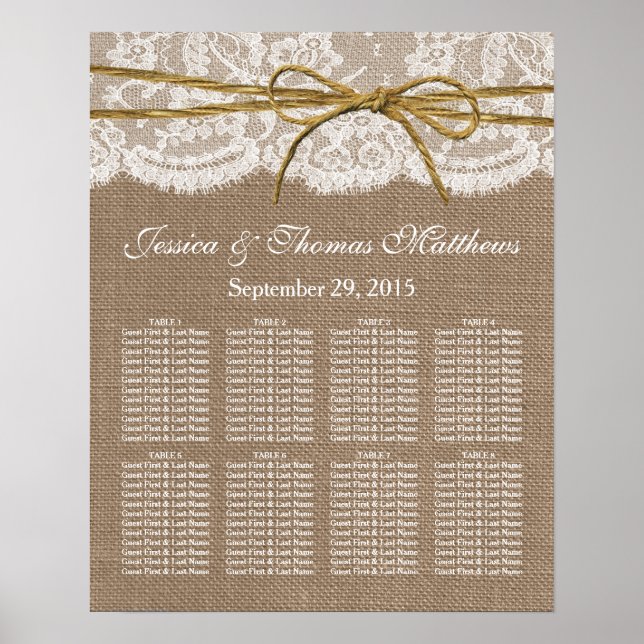 Poster La collection Rustique de Mariages de Bow Twine (Devant)