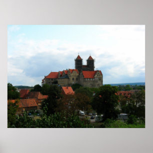 Poster La colline du château de Quedlinburg