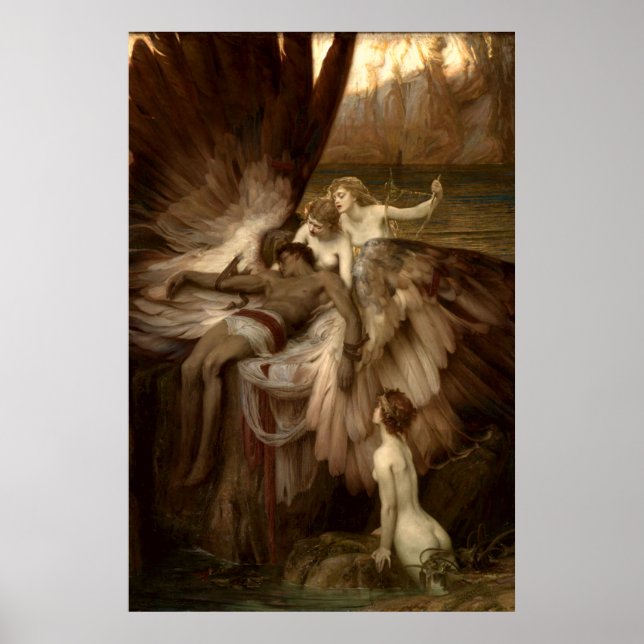 Poster La complainte pour Lcarus par Herbert Draper 1898 (Devant)