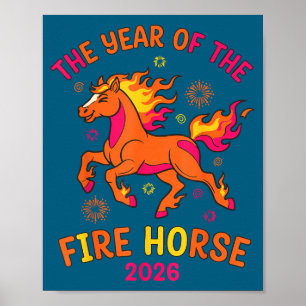 Poster La conception de la célébration de l'année du chev
