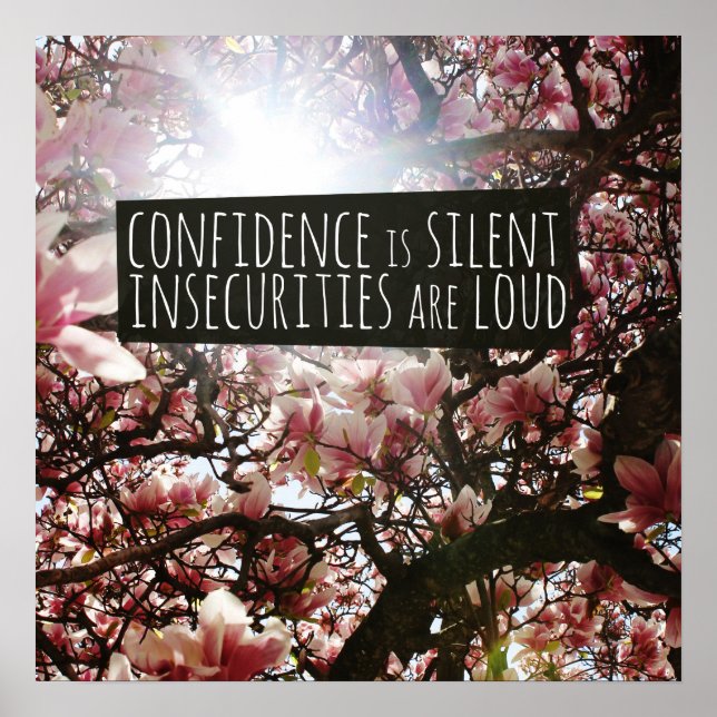 Poster La confiance est silencieuse Les incertitudes sont (Devant)
